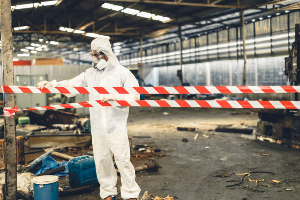 Professional Hoarding Cleanup technician working in Cliffwood, NJ